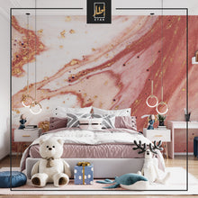 Load image into Gallery viewer, Red Marble Wallpaper- Marble Texture Mural-  Living Room- Bedroom Wallpaper
