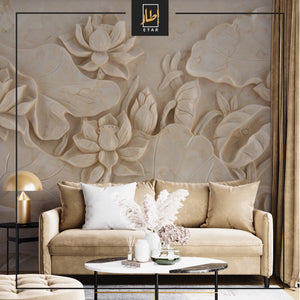 3D big Flower , wall mural ,  wallpaper