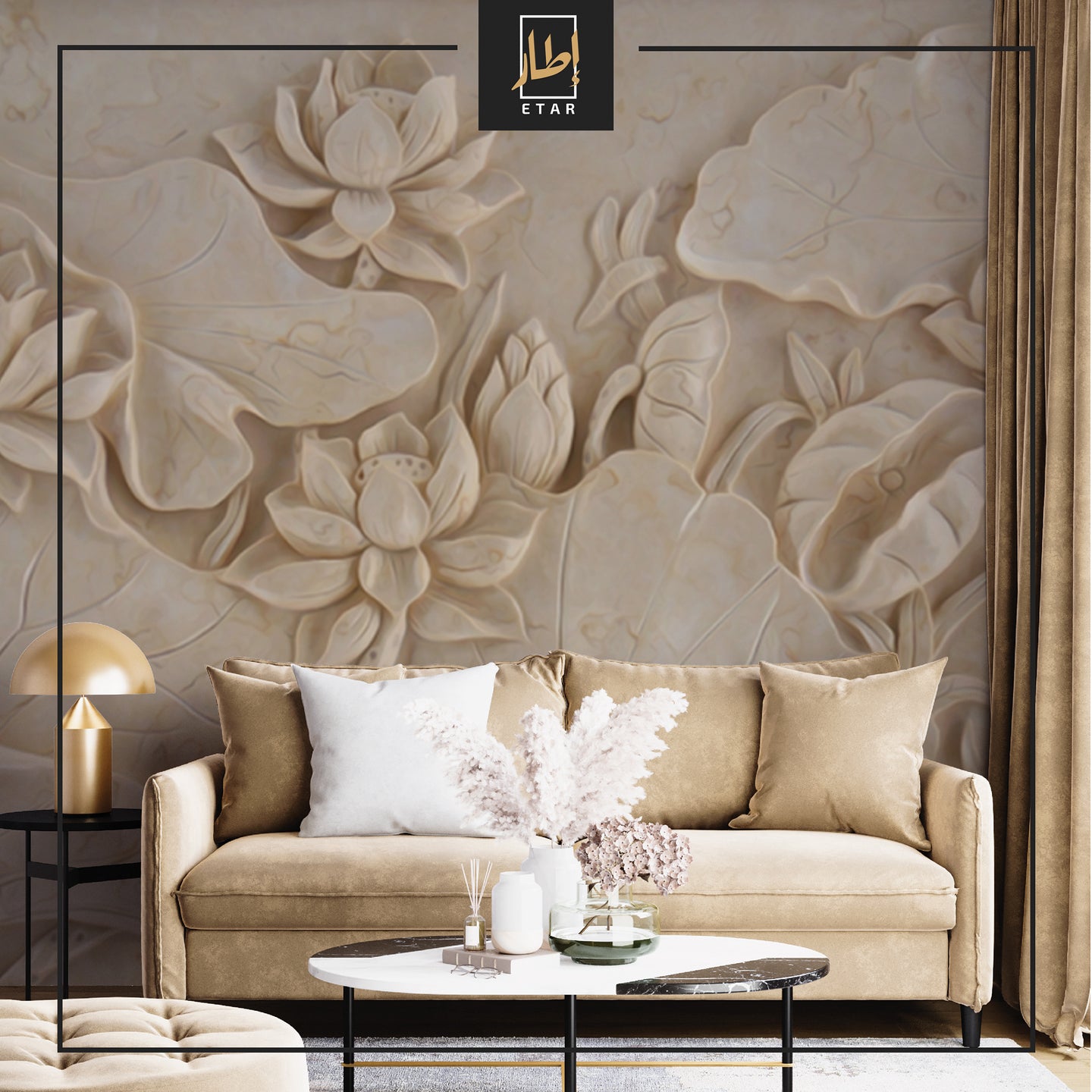 3D big Flower , wall mural ,  wallpaper