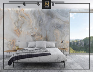 Natural Color Marble Outlook Design Wallpaper