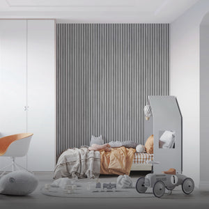 3D Wood wallpaper ( Grey ) 300 * 100 CM