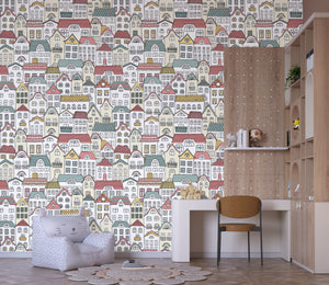 Homes Pattern  Wallpaper