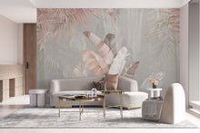 Load image into Gallery viewer, Big Pink Banana Leaf Wall Mural
