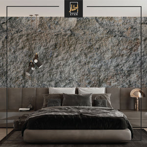 stone tile pattern wallpaper, concrete wall, Rocky mosaic