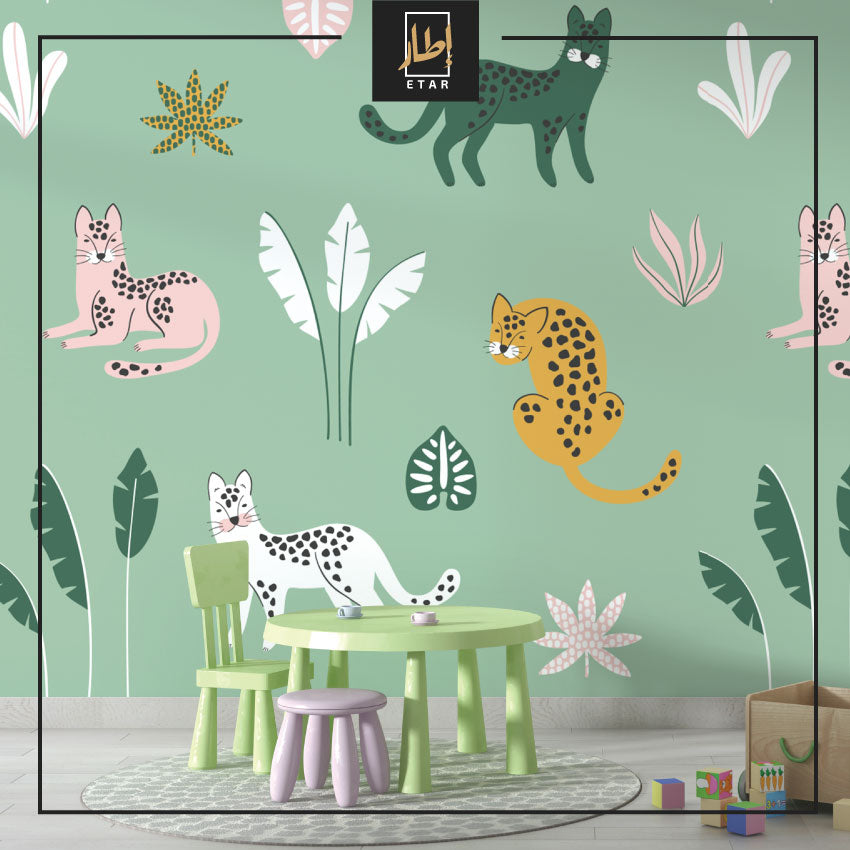 Cats pattern wallpaper