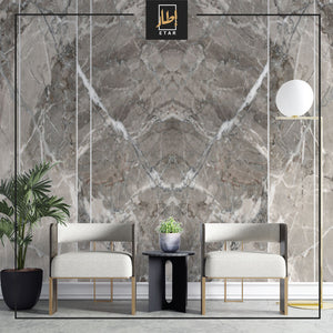 Grey Marble with White Line wallpaper