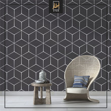 Load image into Gallery viewer, Seamless 3D geometric cubic pattern Wallpaper
